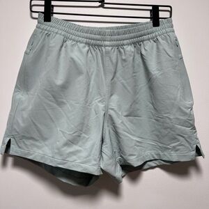 Outdoor Voices Light Green Athletic Shorts